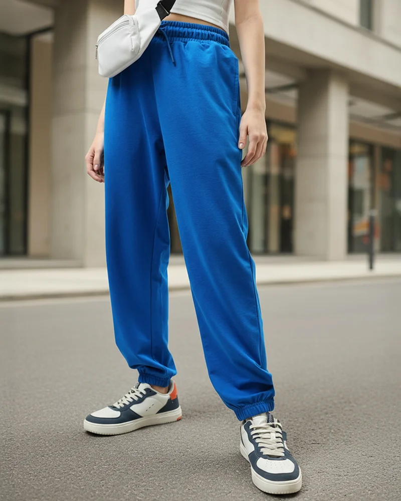 بيواكوف Women's Blue Super Loose Fit Joggers